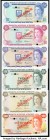 Bermuda Bermuda Monetary Authority 1; 5; 10; 20; 50; 100 Dollars 1.5.1984 (2); 1.4.1978 (3); 2.1.1982 Pick CS1 Collector Series Specimen Set Crisp Unc...