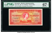 Bermuda Bermuda Government 10 Shillings 1957 Pick 19b PMG Superb Gem Unc 67 EPQ. 

HID09801242017

© 2020 Heritage Auctions | All Rights Reserve