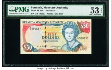 Bermuda Monetary Authority 50 Dollars 1997 Pick 48 PMG About Uncirculated 53 EPQ. 

HID09801242017

© 2020 Heritage Auctions | All Rights Reserve