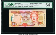 Bermuda Monetary Authority 100 Dollars 2000 Pick 55a* Replacement PMG Choice Uncirculated 64 EPQ. 

HID09801242017

© 2020 Heritage Auctions | All Rig...