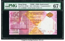 Hong Kong Hongkong & Shanghai Banking Corp. Ltd. 150 Dollars 2015 Pick 217a KNB3 Commemorative PMG Superb Gem Unc 67 EPQ. 

HID09801242017

© 2020 Her...