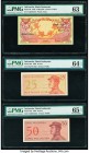 Indonesia Bank Indonesia 10 Rupiah; 25; 50 Sen; 1; 2 1/2; 5 Rupiah 1.1.1959; 1964 (2); 1968 (3) Pick 66; 93a; 94a; 102a; 103a* Replacement; 104a Six E...