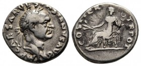 Vespasian AD 69-79. Rome,Denarius AR,17mm., 3,07g.,.very fine