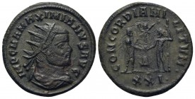 Maximianus, 286-305,Antoninian,Vs.: Büste nach rechts,Rs.: Concordia,Gewicht: 4,4g 20mm