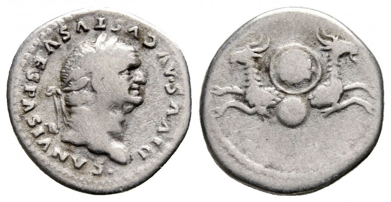 Divus Vespasianus Died AD 79. Rome,Denarius AR,18mm., 3,17g.nearly very fine