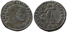 Licinio I. Follis. 312-313 d.C. Tesalónica. 3,3.g