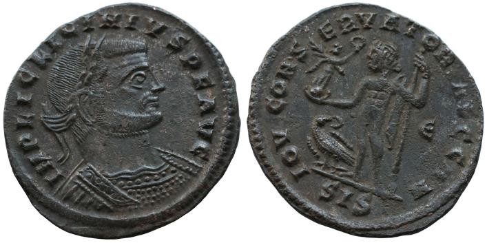Licinius I (308-324). Æ Follis (22mm, 3.1.g). Siscia, 313-5.