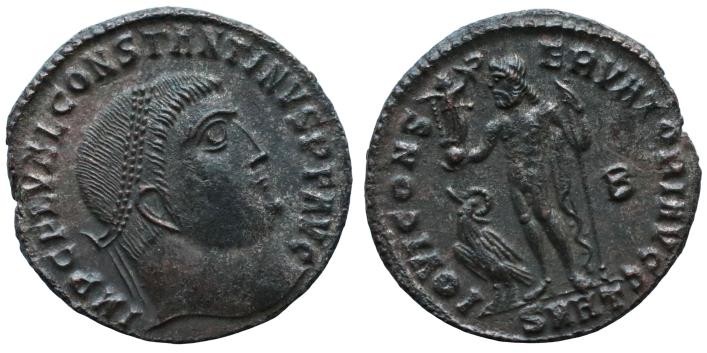 Constantine I, 307/310-337. Follis (Bronze, 23 mm, 3,5.g), Heraclea, early 313.