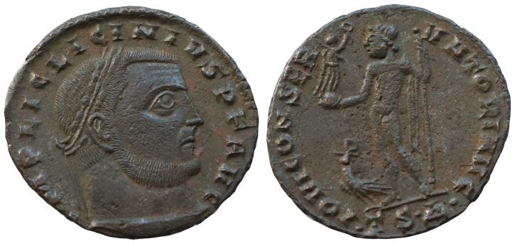 Licinius I Æ Follis. Thessalonica, circa AD 312-313. 3,0.g