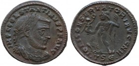 Constantine I, 307-337 Follis Thessalonica circa 312-313, Æ 22mm., 3,5.g.