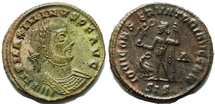 Maximinus II Daza. As Filius Augustorum, A.D. 308-309. Æ follis (23 mm, 4,4 g, 1...