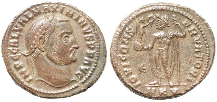 Maximinus II. Daia (305/310-313 n.Chr.)Follis (6,8.g), Cyzicus (Erdek), 4. Offiz...