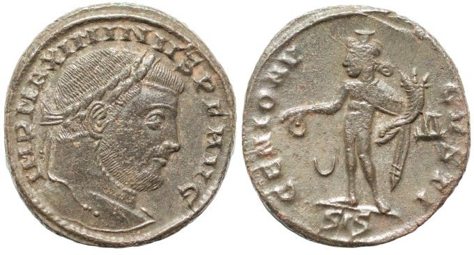 MAXIMINUS DAIA (310-313). Follis. Siscia.23.mm,5,9.g