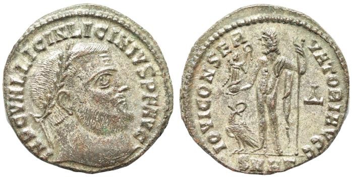 Licinius, 308-324 Follis Heraclea circa 313-314, Æ 22mm., 3,4.g