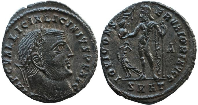 Licinius, 308-324 Follis Heraclea circa 313-314, Æ 22mm., 3,1.g