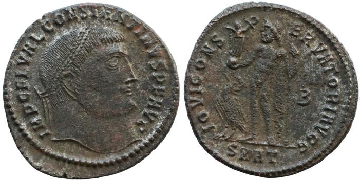 Constantinus I. (306-337 n.Chr.)(D) Follis (3,8.g), Heraclea Thraciae (Eregli), ...