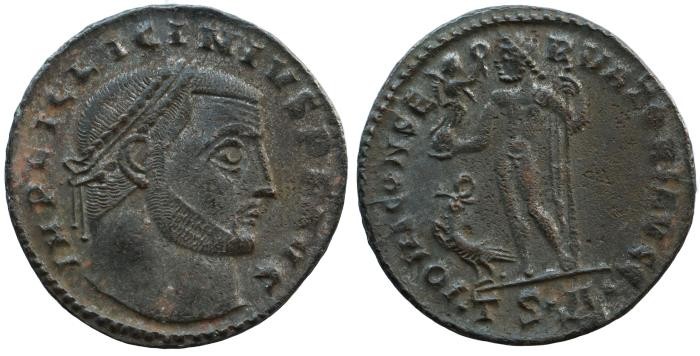 Licinius, 308-324 Follis Thessalonica circa 312-313, Æ 23.mm., 3,6.g.