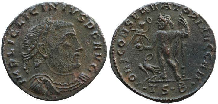 Licinius, 308-324 Follis Thessalonica circa 312-313, Æ 23.mm., 3,4.g.