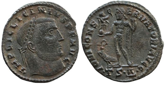 Licinius, 308-324 Follis Thessalonica circa 312-313, Æ 23.mm., 2,9.g.