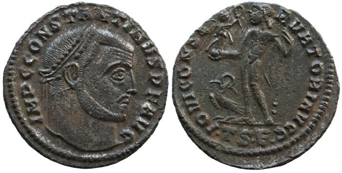 Constantine I, 307-337 Follis Thessalonica circa 312-313, Æ 23.mm., 3,9.g