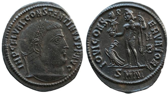 Constantine I. AD 307/310-337. Æ Follis (23mm, 3.2 g, 1h). Nicomedia mint, 1st o...