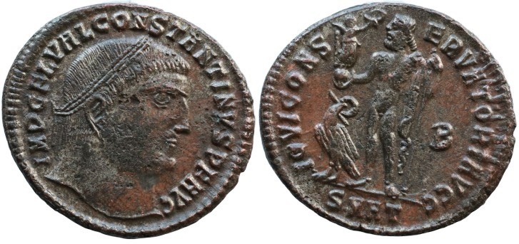 Constantine I, 307-337 Heraclea Follis circa 313, Æ 22mm., 4,0..g.