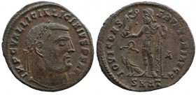 Licinius II. (317-324 n.Chr.)(D) Follis (23.mm.,3,9g), Heraclea Thraciae (Eregli), 3. Offizin 318-320 n.Chr