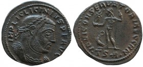 Licinius I (308-324). Æ Follis (23.mm, 3.6g, 12h). Thessalonica,