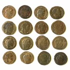 Lot of 16 Folles IV cent.56,3.g, billon ,including: Maximianus Herc., Licinius, Constantius..You get the coins in the picture.No return