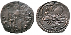 Nicolò Tron. 1471-1473. AR Soldino (11mm, 0.35 g, 6h). Doge standing left, holding banner; / Lion of S. Marco left within quatrefoil; annulets in angl...