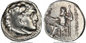MACEDONIAN KINGDOM. Alexander III the Great (336-323 BC). AR drachm (18mm, 12h). NGC Choice XF. Posthumous issue of Mylasa, ca. 310-300 BC. Head of He...
