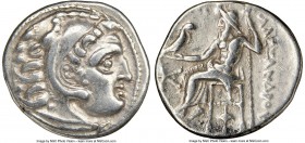 MACEDONIAN KINGDOM. Alexander III the Great (336-323 BC). AR drachm (18mm, 12h). NGC Choice VF. Posthumous issue of 'Colophon', 310-301 BC. Head of He...