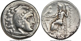MACEDONIAN KINGDOM. Alexander III the Great (336-323 BC). AR drachm (18mm, 7h). NGC VF. Posthumous issue of 'Colophon', ca. 319-310 BC. Head of Heracl...