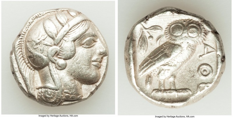 ATTICA. Athens. Ca. 440-404 BC. AR tetradrachm (23mm, 17.19 gm, 2h). VF. Mid-mas...