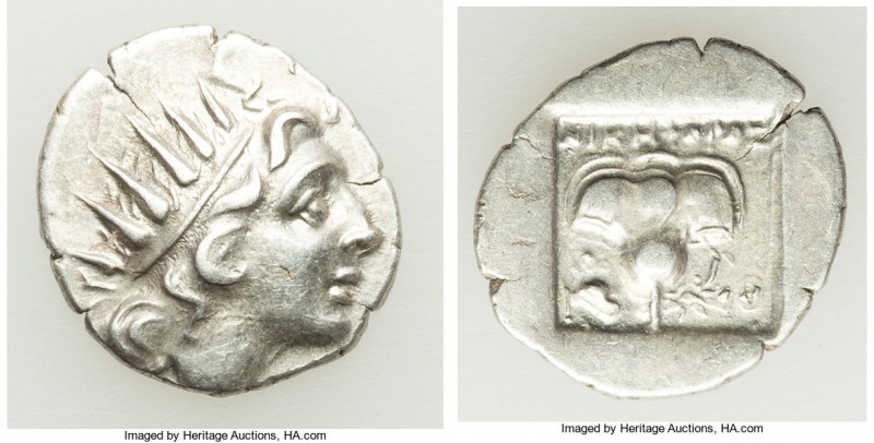 CARIAN ISLANDS. Rhodes. Ca. 88-84 BC. AR drachm (16mm, 2.25 gm, 12h). About VF. ...