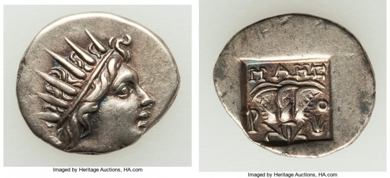 CARIAN ISLANDS. Rhodes. Ca. 88-84 BC. AR drachm (16mm, 2.05 gm, 12h). Choice VF....