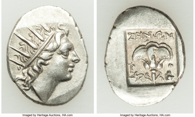 CARIAN ISLANDS. Rhodes. Ca. 88-84 BC. AR drachm (17mm, 2.56 gm, 12h). Choice VF....