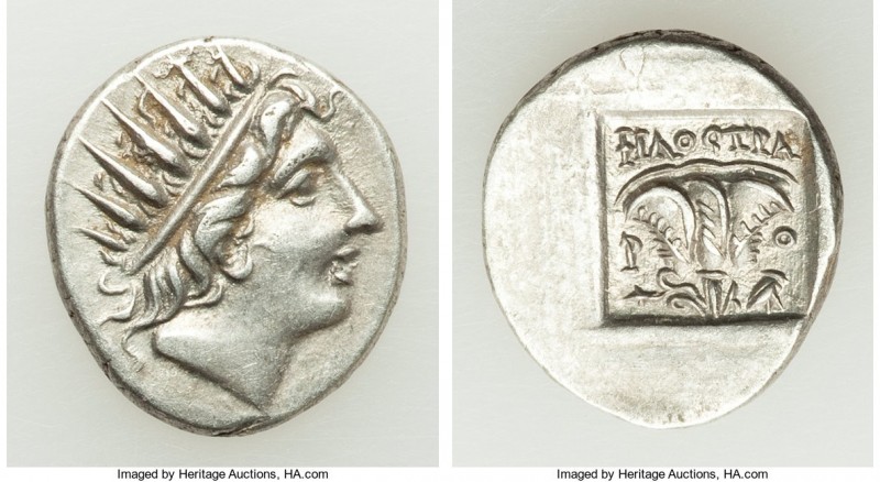 CARIAN ISLANDS. Rhodes. Ca. 88-84 BC. AR drachm (15mm, 2.69 gm, 1h). Choice VF. ...