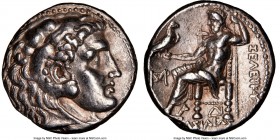 SELEUCID KINGDOM. Seleucus I Nicator (312-281 BC). AR tetradrachm (26mm, 9h). NGC Choice XF. Posthumous Alexander type issue Seleucia I (first worksho...