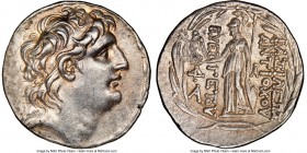 SELEUCID KINGDOM. Antiochus VII Euergetes (Sidetes) (138-129 BC). AR tetradrachm (29mm, 12h). NGC Choice XF. Antioch on the Orontes. Diademed head of ...