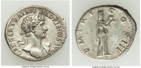 Hadrian (AD 117-138). AR denarius (19mm, 3.22 gm, 7h). VF. Rome, ca. AD 119-122. IMP CAESAR TRAIAN-HADRIANVS AVG, laureate, heroically nude bust right...