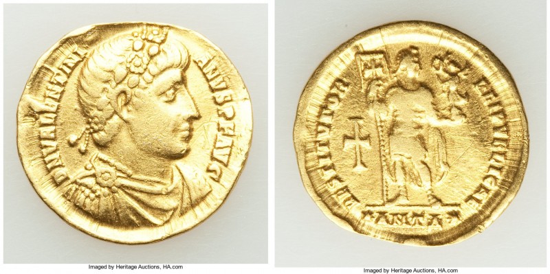 Valentinian I, Western Roman Empire (AD 364-375). AV solidus (22mm, 4.29 gm, 6h)...