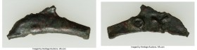 ANCIENT LOTS. Greek. Scythia. Olbia. Ca. 437-410 BC. Lot of three (3) cast AE dolphins. XF. Includes: Dolphin with large eye and central spine. Lot of...