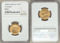 Victoria gold "St. George" Sovereign 1880-M MS61 NGC, Melbourne mint, KM7. AGW 0.2355 oz. 

HID09801242017

© 2020 Heritage Auctions | All Rights ...