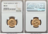 Edward VII gold Sovereign 1910-P MS63 NGC, Perth mint, KM15, S-3972.

HID09801242017

© 2020 Heritage Auctions | All Rights Reserve