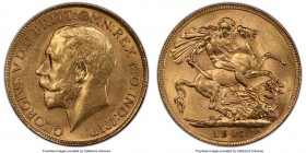 George V gold Sovereign 1917-P UNC Details (Cleaned) PCGS, Perth mint, KM29, S-4001. AGW 0.2355 oz. 

HID09801242017

© 2020 Heritage Auctions | A...