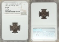 Brestislaus I (1034-1055) Denar ND (from 1050) MS64 NGC, Cach-322, Frynas-B.8.14. 1.09gm. Sold with old auction tags.

HID09801242017

© 2020 Heri...