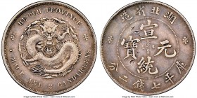 Hupeh. Hsüan-t'ung Dollar ND (1909-1911) VF Details (Chopmarked) NGC, Ching mint, KM-Y131, L&M-187. Incuse dot, but no swirl on fiery ball. 

HID098...