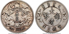 Hsüan-t'ung Dollar Year 3 (1911) VF Details (Chopmarked, Cleaned) NGC, Tientsin mint, KM-Y31, L&M-37. No period. 

HID09801242017

© 2020 Heritage...