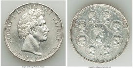 Bavaria. Ludwig I "Royal Family" Taler 1828 XF (Cleaned), Munich mint, KM734, Dav-563. 37.8mm. 27.90gm. Blessings of Heaven on the Royal Family. 

H...